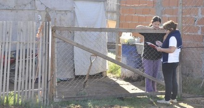 Relevamiento habitacional en el Bo. San Cayetano de Campana