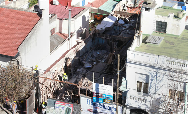 Otro derrumbe en la Ciudad