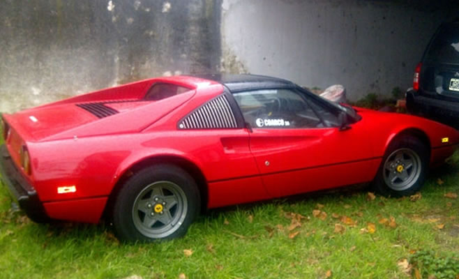 La AFIP secuestró una Ferrari 308 GTS por irregularidades