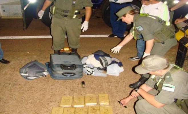 Gendarmería Nacional incauta 37 panes de marihuana en el Peaje de ruta 12