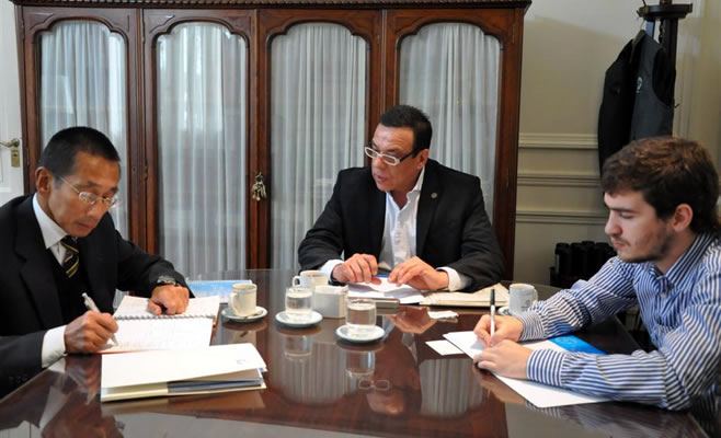 El intendente municipal Osvaldo Cáffaro recibió a referente de JICA