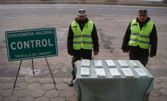 Gendarmería Nacional incautó 9 kilos de Marihuana