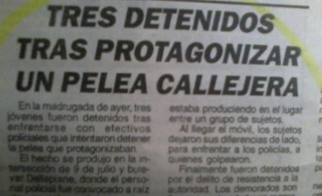 ¿Y a esto cómo se le llama? ¿Violencia Institucional?