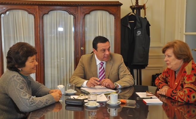 El intendente Osvaldo Cáffaro recibió al Rotary Club por trabajos conjuntos