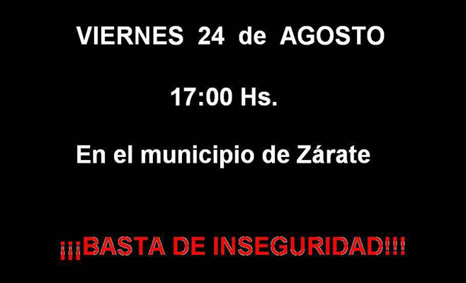 "Ojalá se hubieran atacado las causas y no los efectos"... Nueva marcha por la inseguridad en Zárate.
