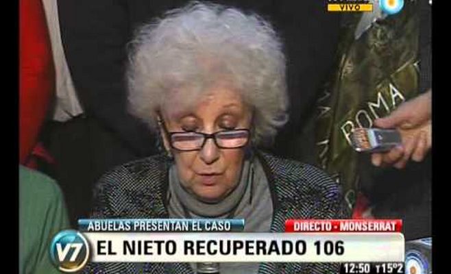 "El nieto 106 se llama Pablo Gaona Miranda y tiene una abuela que siempre lo esperó"