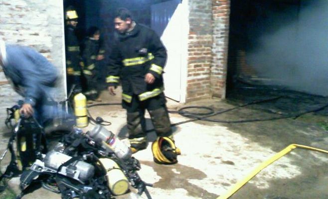 Simulacro de emergencia en la planta de Celulosa Zárate