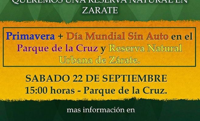 Primavera y Día Mundial Sin Auto en el Parque de la Cruz