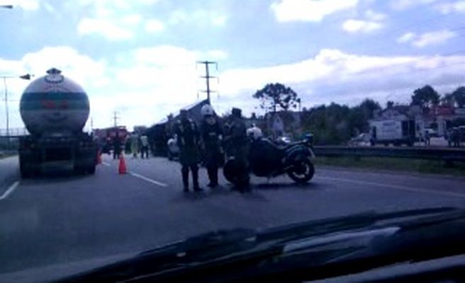 Vuelca un camión en Panamericana