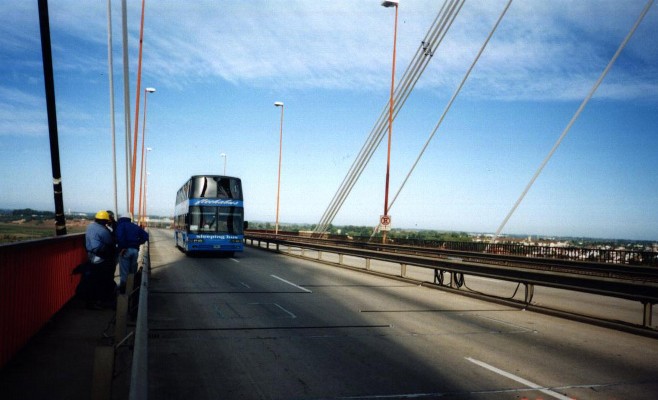 Se encuentra reducido el tránsito en el Puente Zárate Brazo Largo
