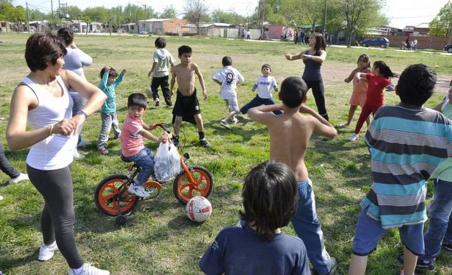 Deportes en el barrio San Felipe de Campana