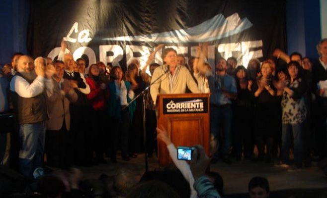 La "Manuel Cáceres" en el  II Aniversario de la Corriente Nacional de la Militancia
