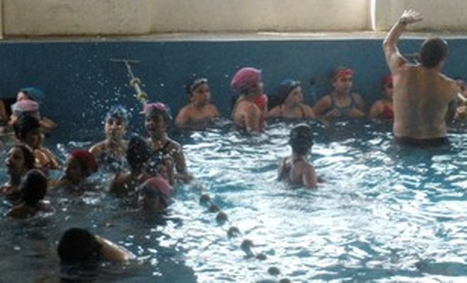 Encuentro amistad de natación infantil en el Boat Club