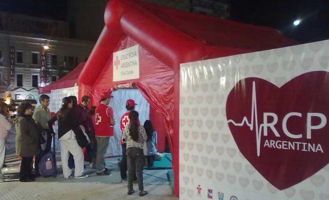 Cruz Roja Zárate en las Jornadas de Reanimación CardioPulmonar