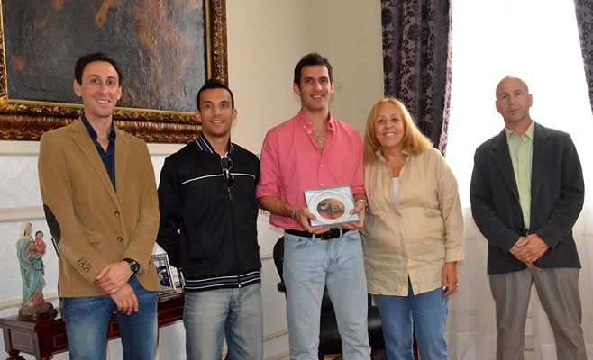Giroldi recibió al Medallista olímpico y taekwondista Sebastián Crismanich