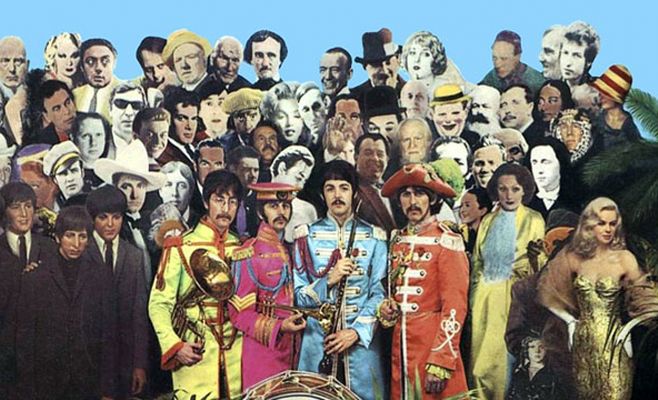Exponen en Londres el collage de Sgt. Pepper´s Lonely Hearts
