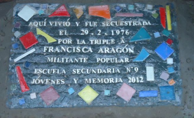 A la memoria de Francisca Aragón
