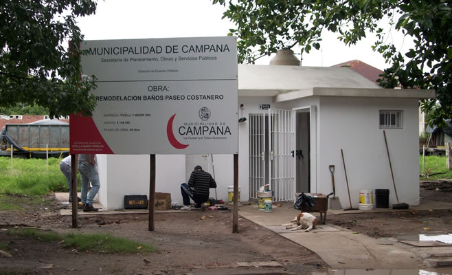 Reacondicionan las instalaciones sanitarias del Paseo Costanero
