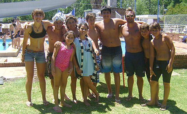Equipo de natación del Boat Club en Zárate
