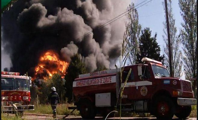 Incendio en Esso-Servitruck
