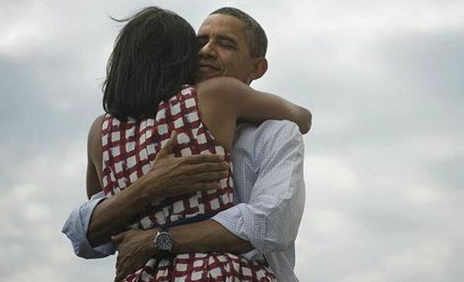 Abrazo de Obama