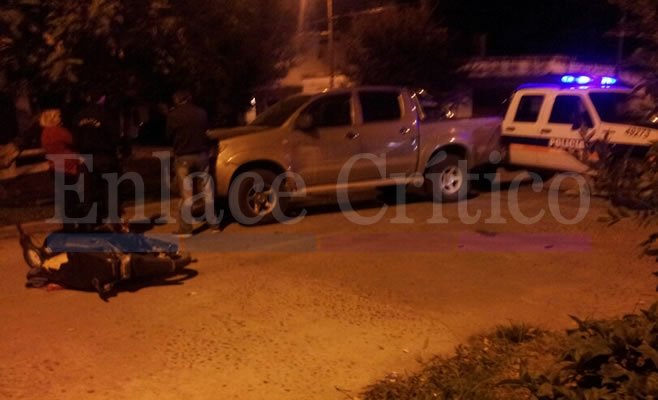Accidente Moto Camioneta General Paz y Sgto Cabral 1