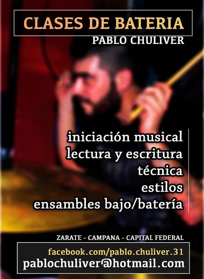 Clases Bateria Pablo Chuliver