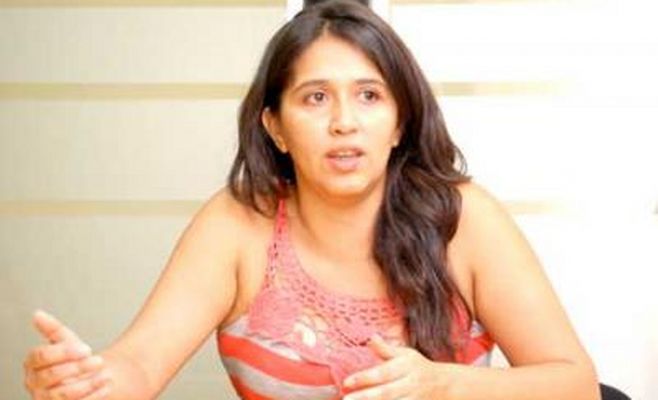 Victoria Montenegro en una charla abierta