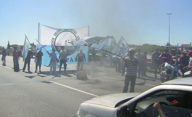 El reclamo del Sindicato Portuario volvió a subir a Panamericana