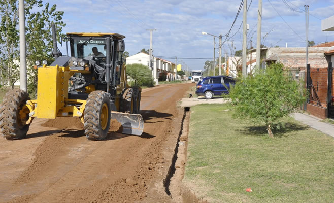 Obras del Plan de Mantenimiento en Barrios en Malvinas III y Federal