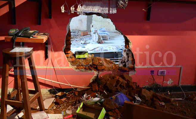 Boqueteros en acción en plena Justa Lima