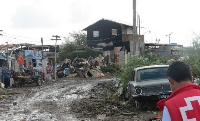 Cruz Roja en las inundaciones de La Plata