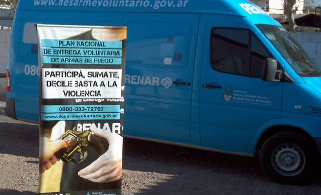 El Programa Nacional de Entrega Voluntaria de Armas de Fuego llega a Campana