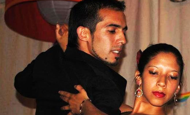 Bailarines de Baradero en la Milonga del sábado 11 de mayo
