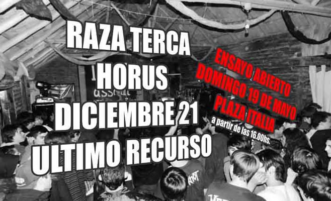 Ensayo abierto en Plaza Italia