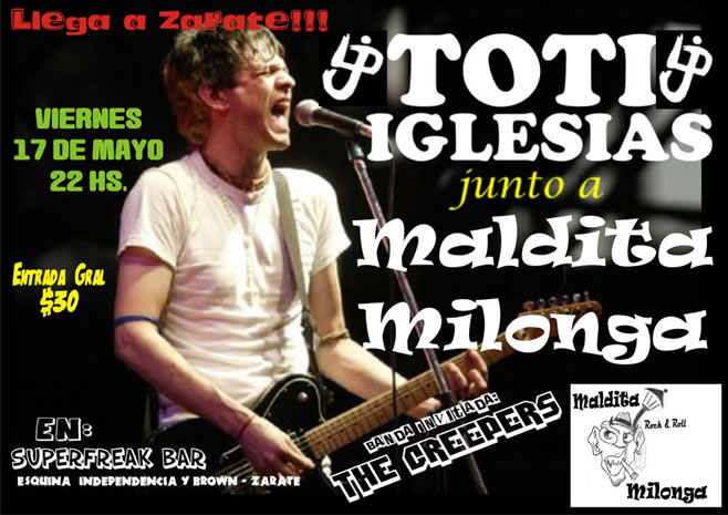Toti Iglesias en Zárate