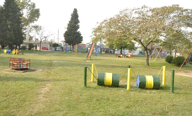 Municipio y Tenaris articulan acciones para mejorar la Plaza del Barrio Dálmine Nuevo