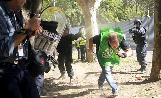 Represión en el Borda