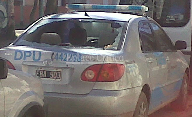 Patrullero DPU Destrozado