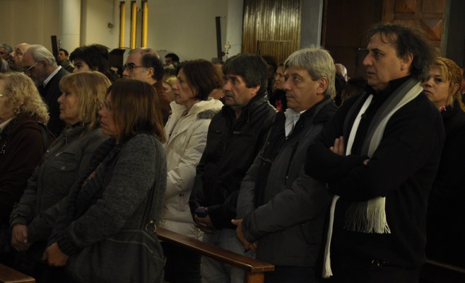Representantes gremiales acompañaron el homenaje