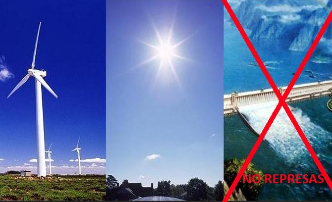 Represas NO energías limpias SI