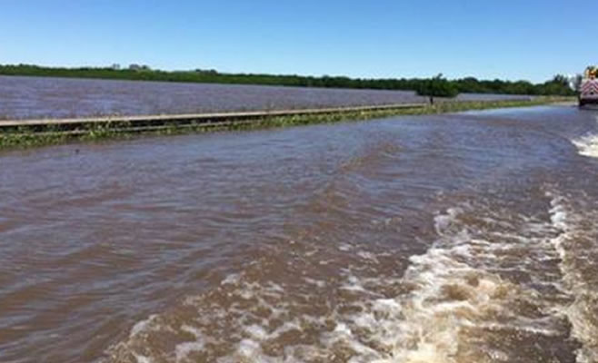 Ruta 9 Desborde Rio Areco 5
