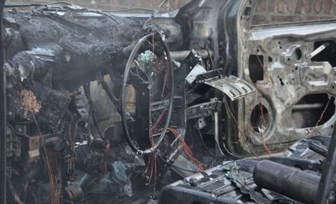 Incendio auto