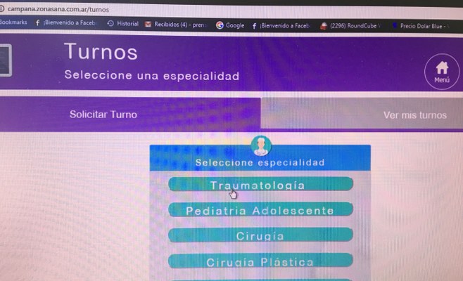 web hospital de Campana