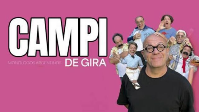 "Campi" presenta su monólogo en el Teatro Coliseo de Zárate