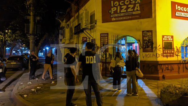 Allanaron la pizzería donde se produjeron los disturbios