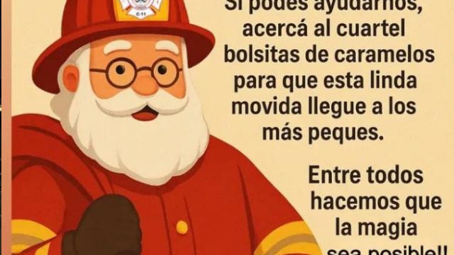 Papá Noel se prepara:  Bomberos de Zárate lanzan campaña solidaria navideña