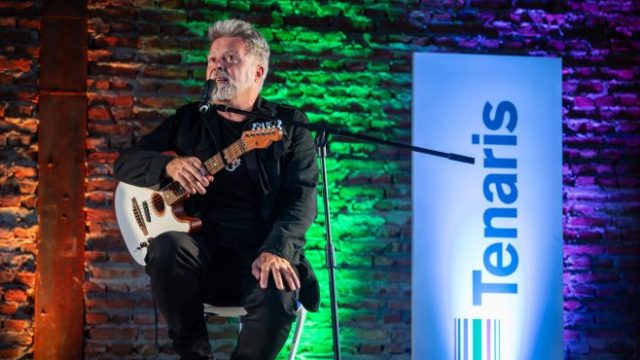 Campana: Juanchi Baleirón tocó en Tenaris