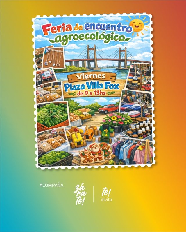 Feria agroecológica en Plaza Villa Fox Zárate