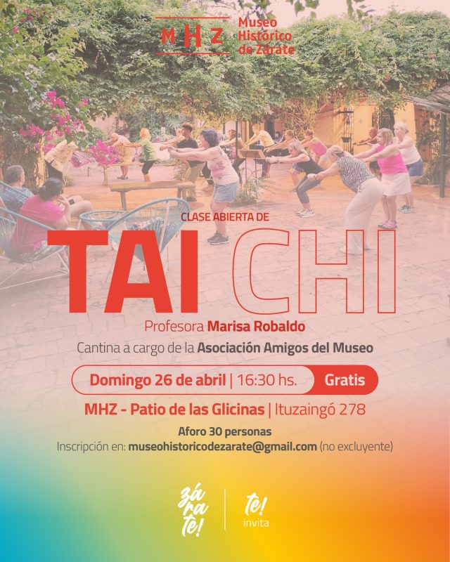 Clase abierta de Tai Chi en el Museo Histórico de Zárate